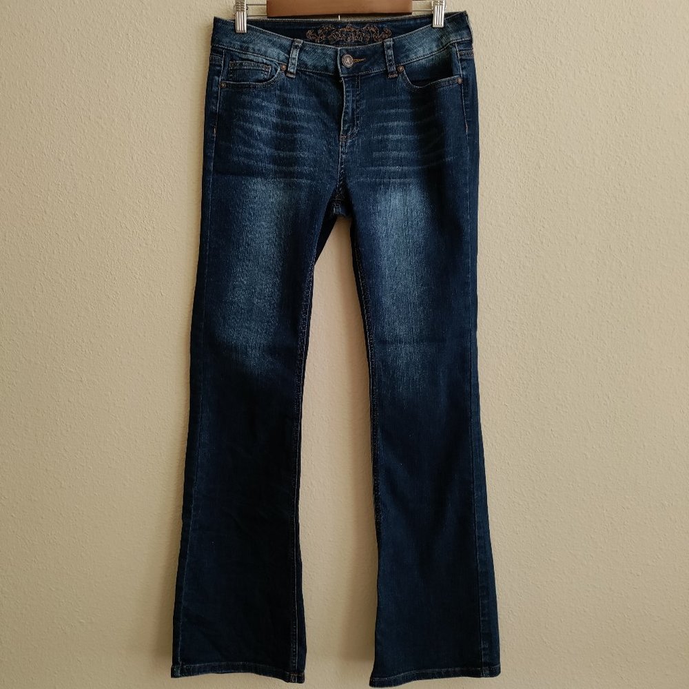 Wax Jean Women Dark Denim Bootcut Size 13